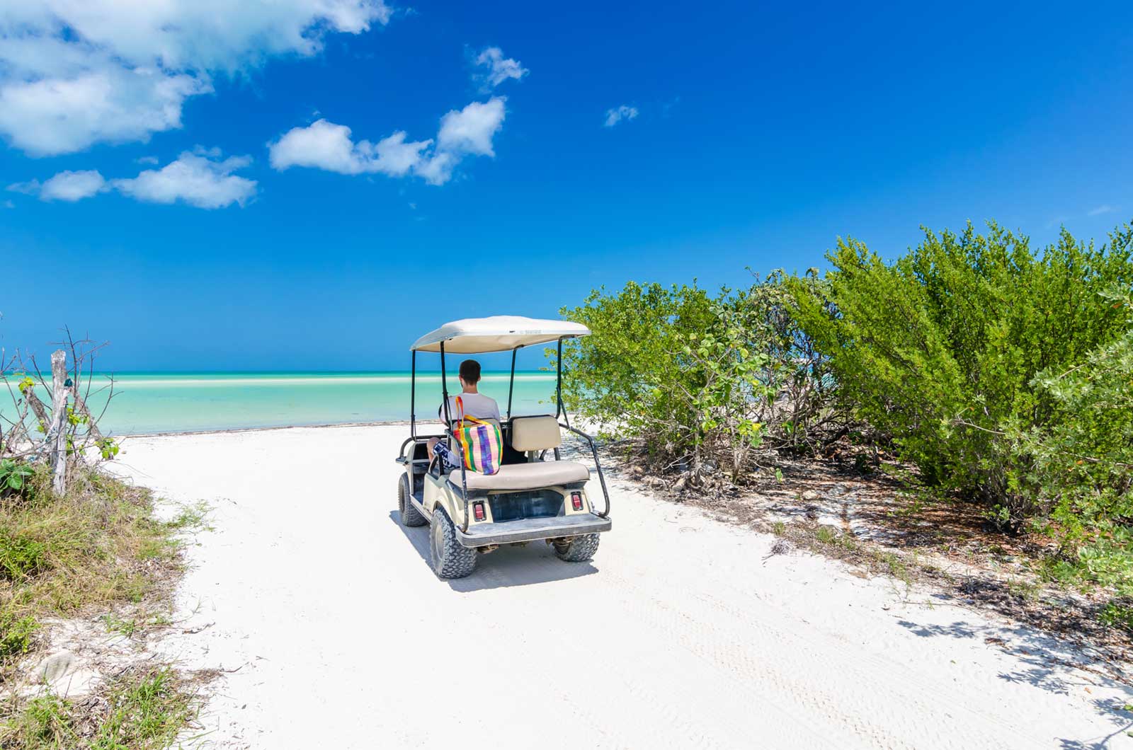 bhamas-beach-golf-cart