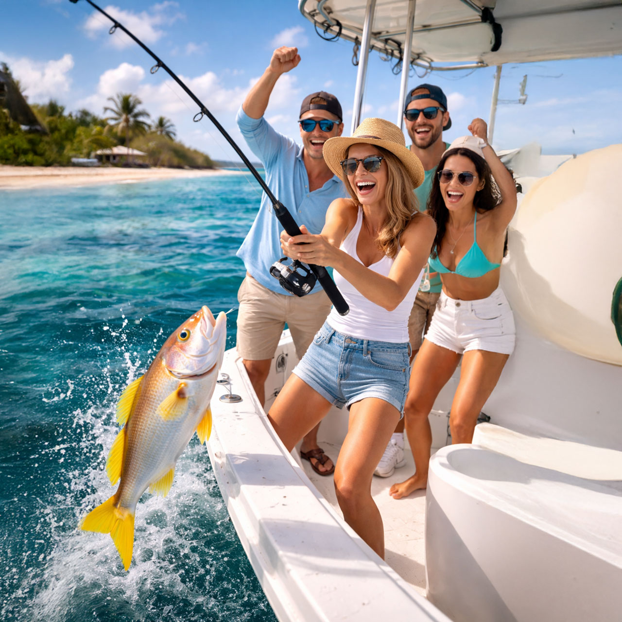 01 guided fishing charter at Green Turtle Key