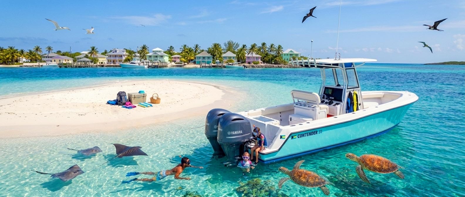 01-Bahamian-Bliss---Exploring-Green-Turtle-Cay-by-Boat-snorkeling-family