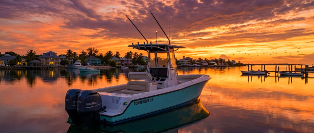 Bahamian-Bliss---Exploring-Green-Turtle-Cay-by-Boat-sunset