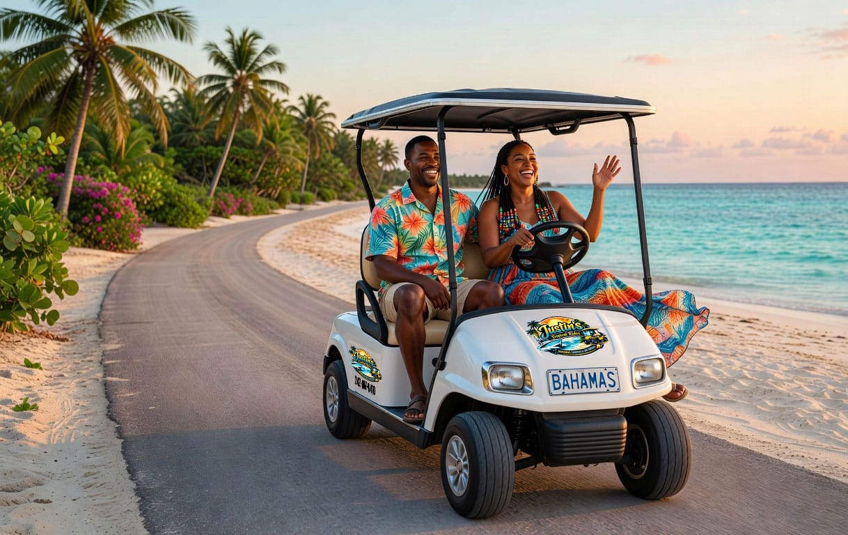 green-turtle-key-golf-cart-rentals-af-am-couple-photo-justins-tropical-rides2
